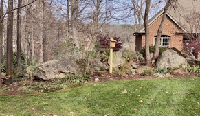 Rock garden adds year round interest