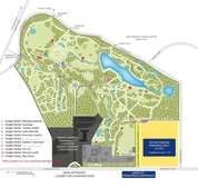 A drawing/sketch of the garden layout