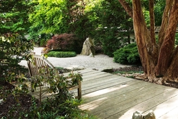 A quiet spot to relax in the shade.