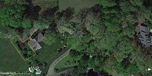 Google Earth image of an aerial view of the property