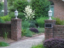 Courtyard Entrance Garden in Moore County in early summer
