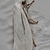 Close-up of a moth with white wings & white fluff on its head.
