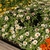 white flowers with pink stripes en masse
