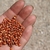 Hand holding seeds (grains).